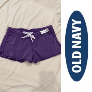 NWT Old Navy Purple Beach Retro Terry Short
